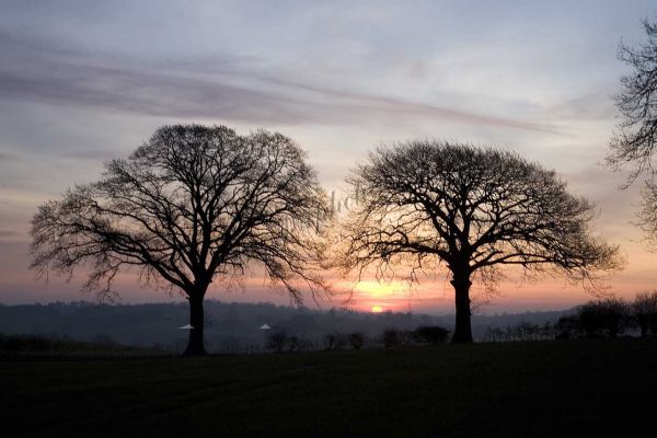 Sunrise over Broughton, Oxfordshire